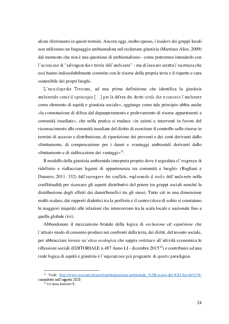 Anteprima della tesi: Verso una misurazione della Giustizia Ambientale. Analisi della costruzione di un indice per monitorare equità ambientale e benessere, Pagina 4