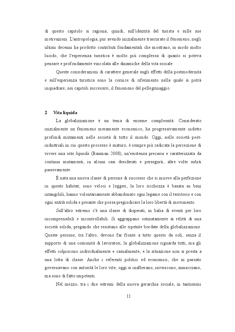 Anteprima della tesi: Il pellegrinaggio, un fenomeno di successo in una società liquida, Pagina 9