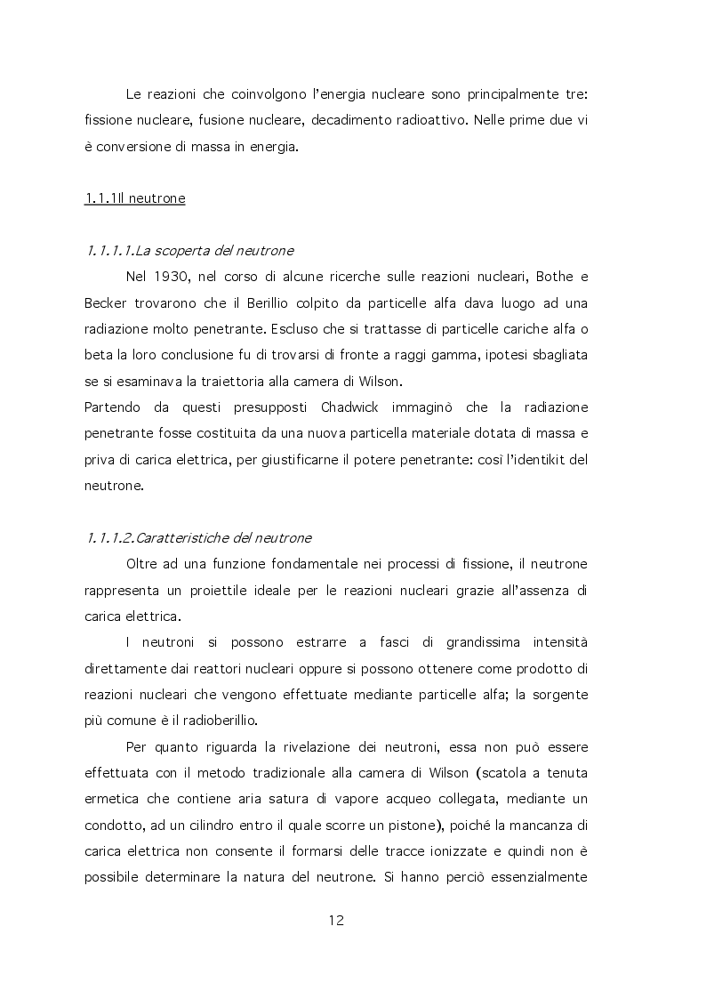 Anteprima della tesi: Energia nucleare: impieghi, radioattività e funzionamento del reattore, Pagina 4