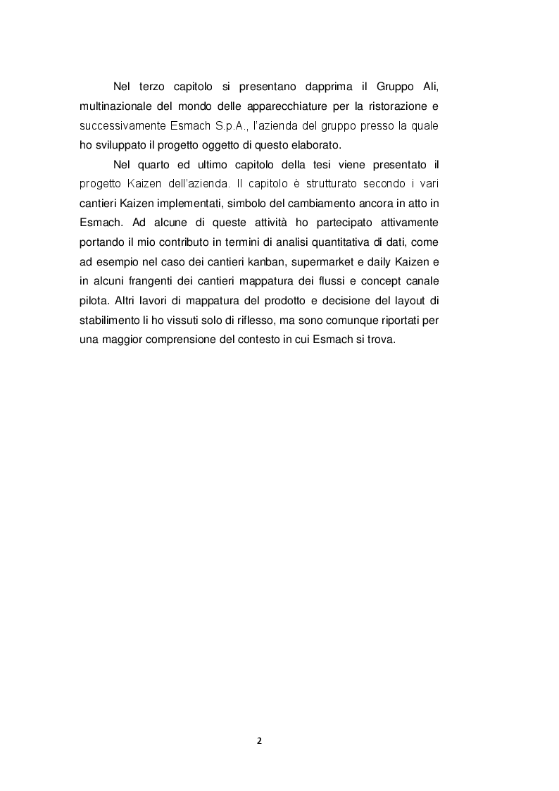 Anteprima della tesi: Il miglioramento continuo come segreto del successo aziendale: Esmach S.p.A. e la filosofia Kaizen, Pagina 4