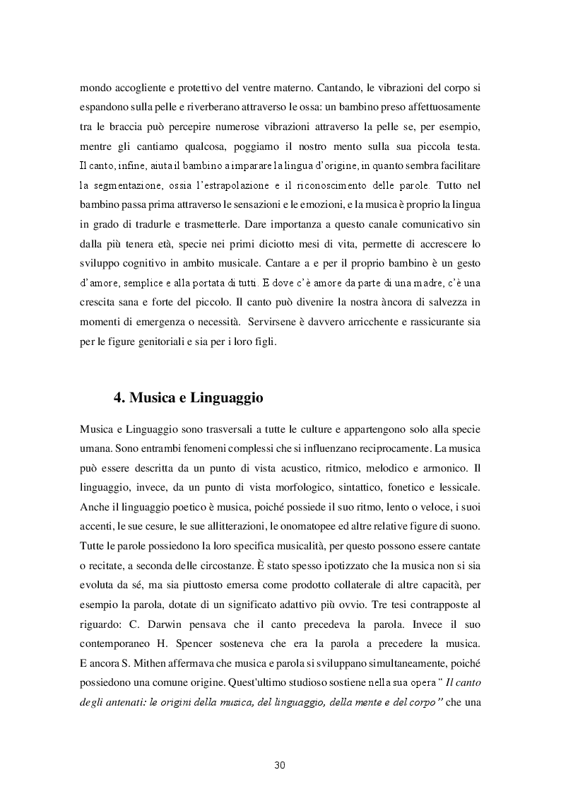 Anteprima della tesi: Il Canto corale come ambiente di apprendimento: benefici terapeutici ed educativi, Pagina 7