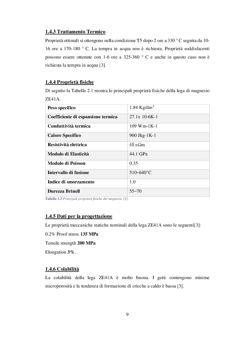 Anteprima della tesi: Analisi termica di leghe di magnesio ZE41A utilizzate in ambito aeronautico, Pagina 6