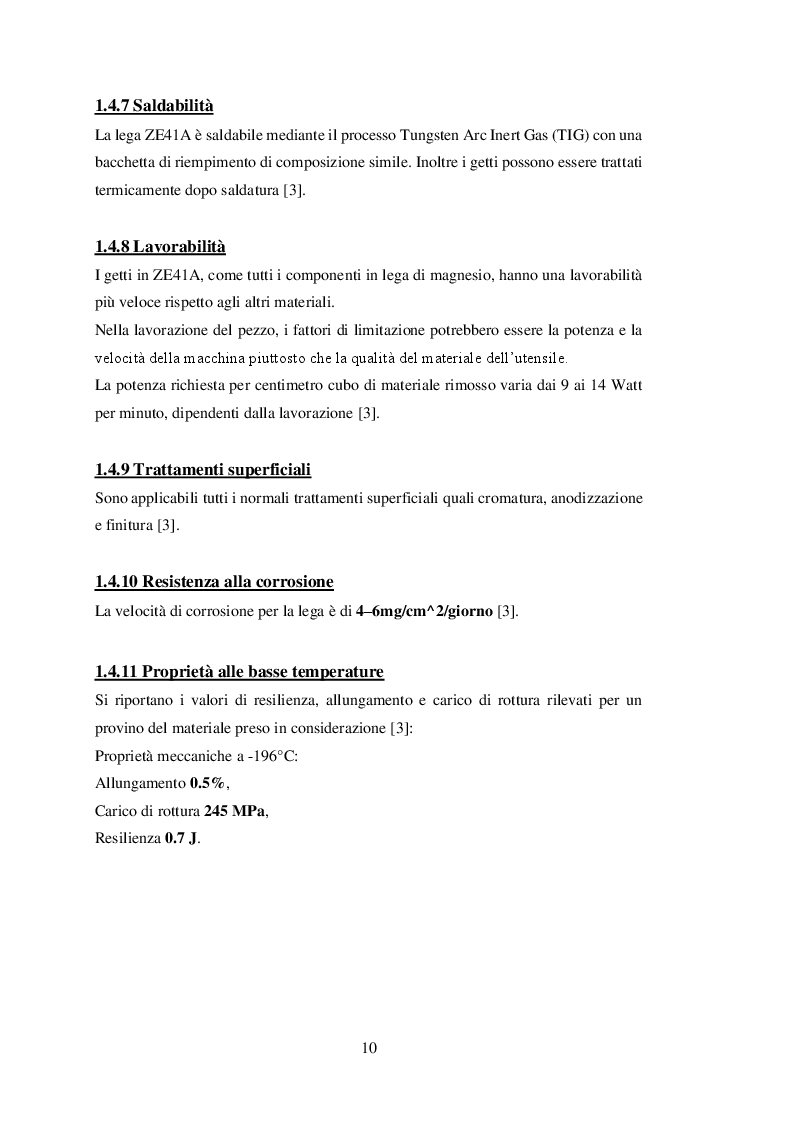 Anteprima della tesi: Analisi termica di leghe di magnesio ZE41A utilizzate in ambito aeronautico, Pagina 7