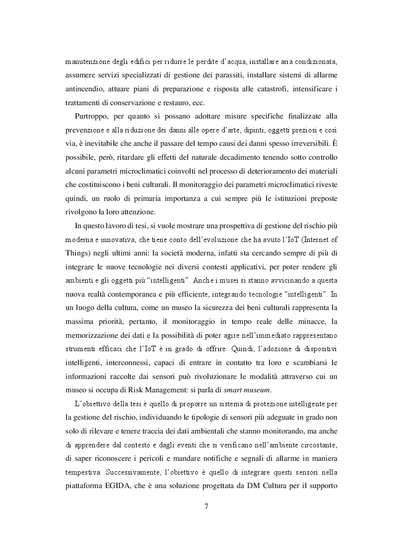 Anteprima della tesi: Soluzioni Tecnologiche e Organizzative a supporto della Gestione del Rischio del Patrimonio artistico-culturale, Pagina 5