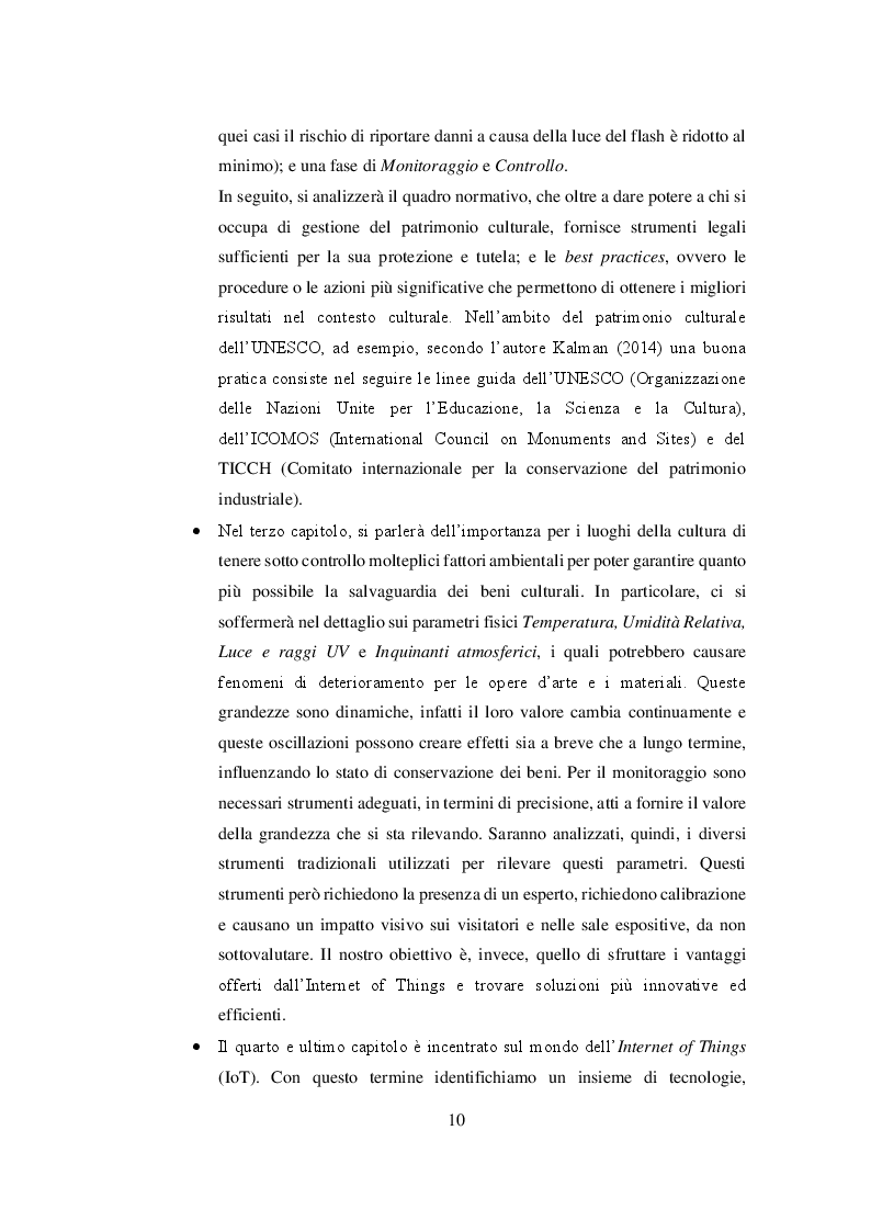 Anteprima della tesi: Soluzioni Tecnologiche e Organizzative a supporto della Gestione del Rischio del Patrimonio artistico-culturale, Pagina 8