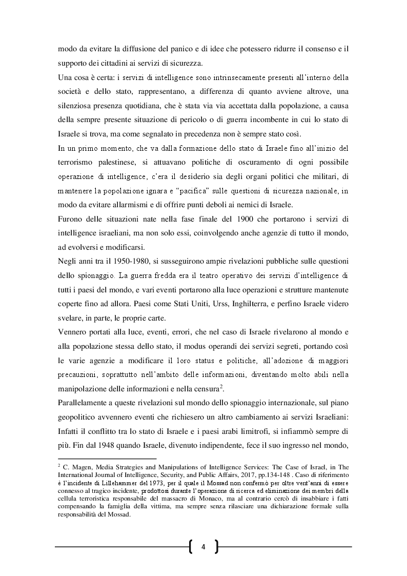 Anteprima della tesi: L’intelligence tra guerra e società. L'esperienza di Israele, Pagina 3