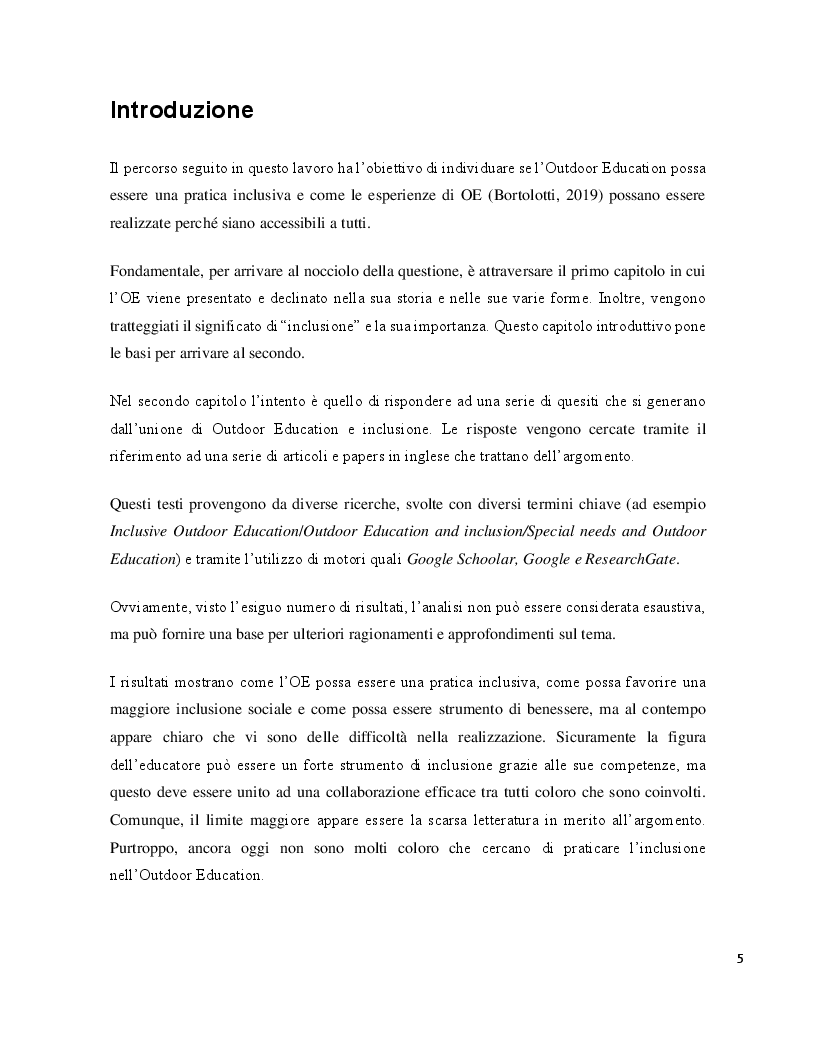 Anteprima della tesi: L'Outdoor Education come pratica inclusiva: uno sguardo critico internazionale e progettuale, Pagina 4