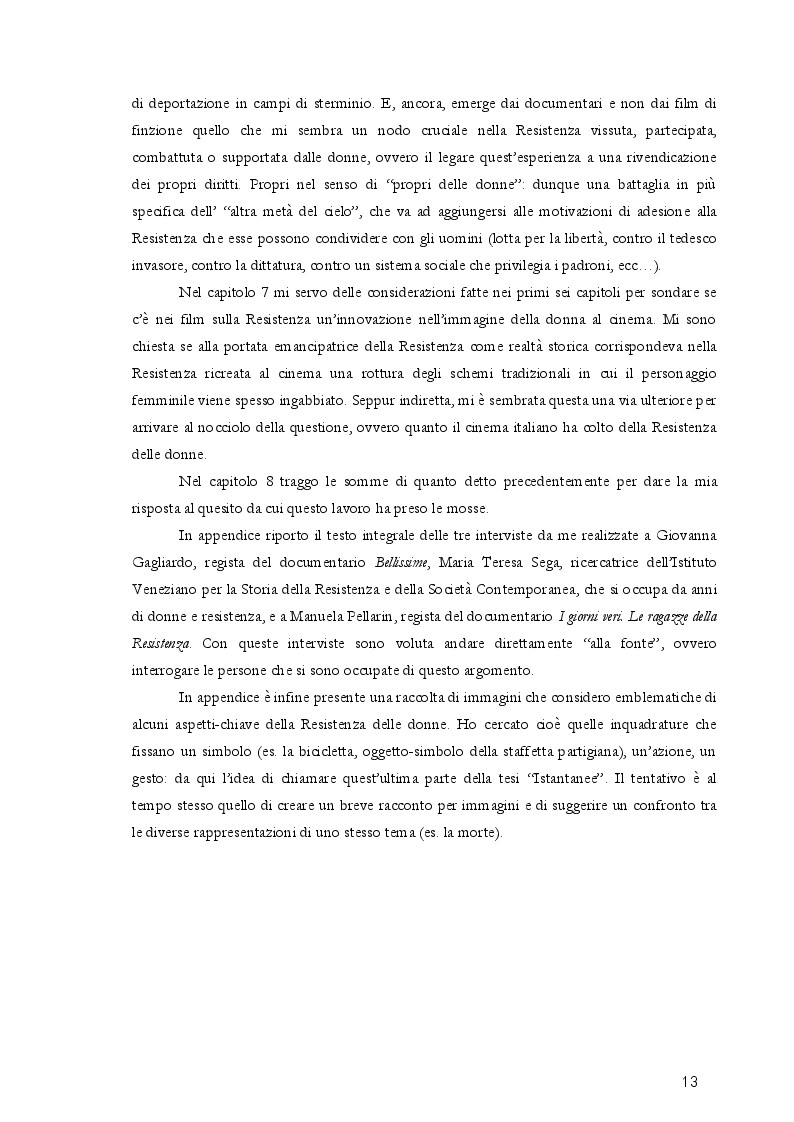Anteprima della tesi: Le donne ''resistenti'' del cinema italiano 1945-2005, Pagina 8