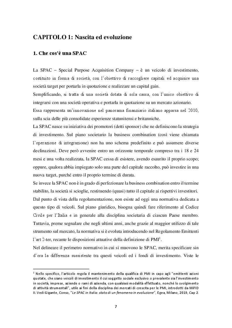 Anteprima della tesi: LE SPECIAL PURPOSE ACQUISITION COMPANY. Uno strumento per raccogliere capitali e accedere alla quotazione, Pagina 4