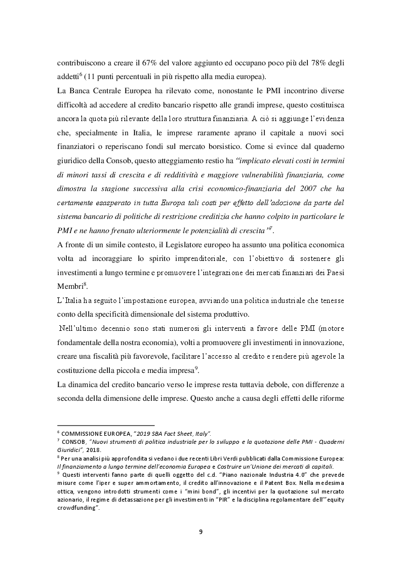 Anteprima della tesi: LE SPECIAL PURPOSE ACQUISITION COMPANY. Uno strumento per raccogliere capitali e accedere alla quotazione, Pagina 6