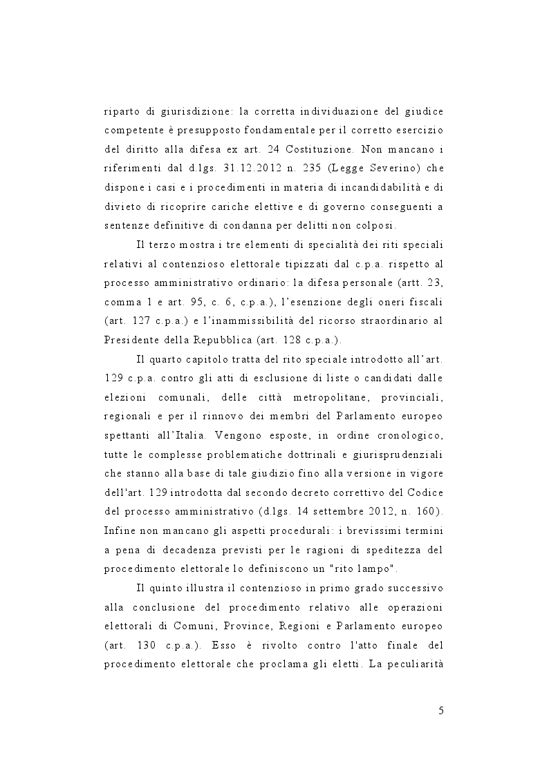 Anteprima della tesi: Il diritto e il contenzioso elettorale, Pagina 3