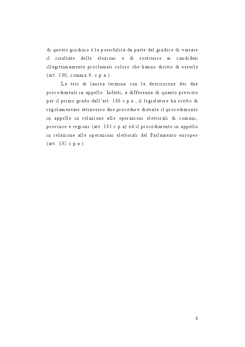 Anteprima della tesi: Il diritto e il contenzioso elettorale, Pagina 4