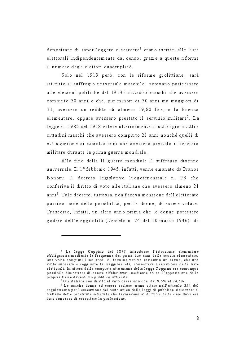 Anteprima della tesi: Il diritto e il contenzioso elettorale, Pagina 6