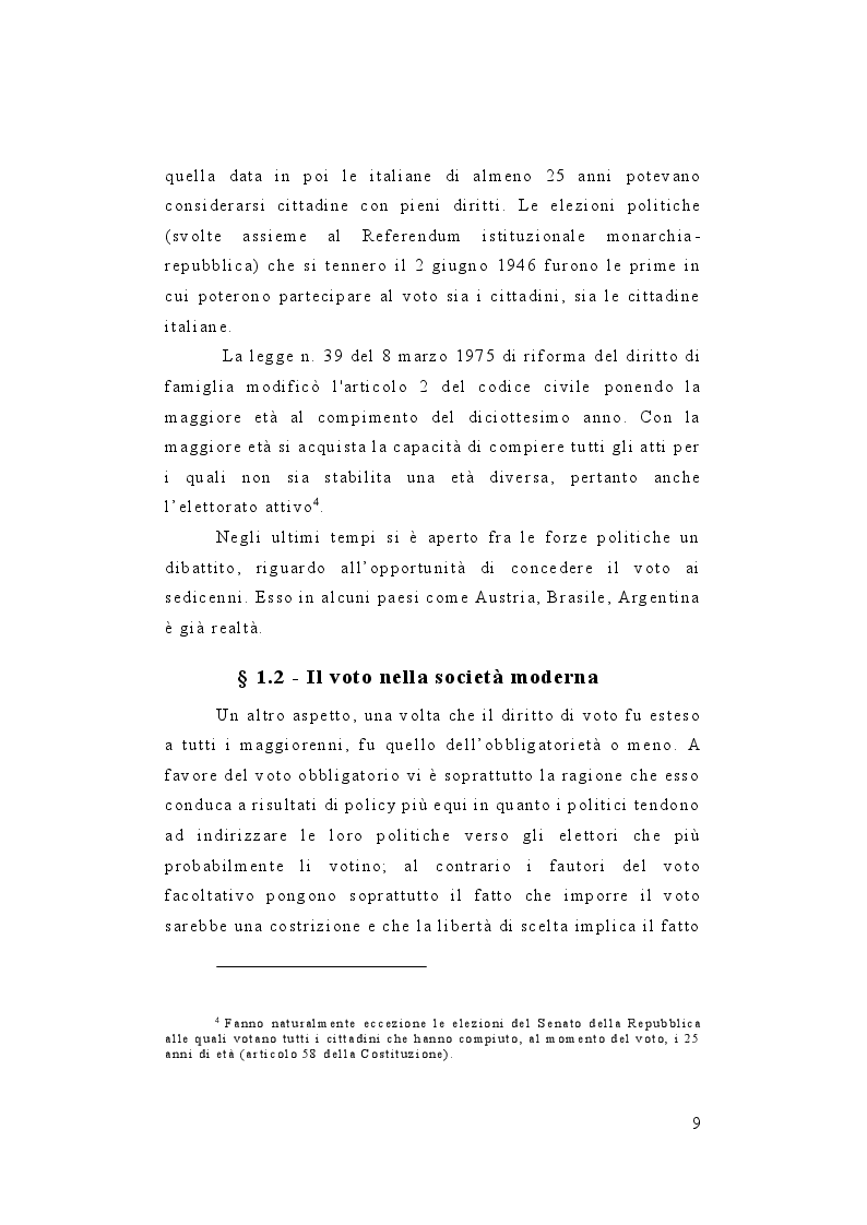 Anteprima della tesi: Il diritto e il contenzioso elettorale, Pagina 7