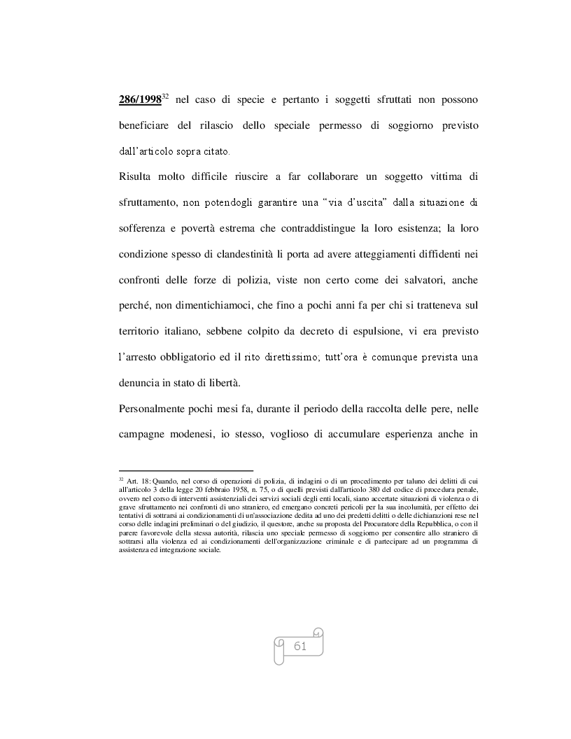 Estratto dalla tesi: Il nuovo caporalato