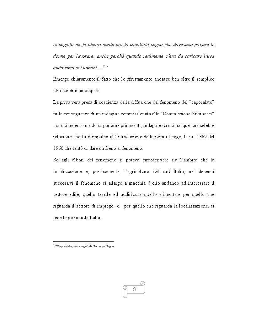 Anteprima della tesi: Il nuovo caporalato, Pagina 7