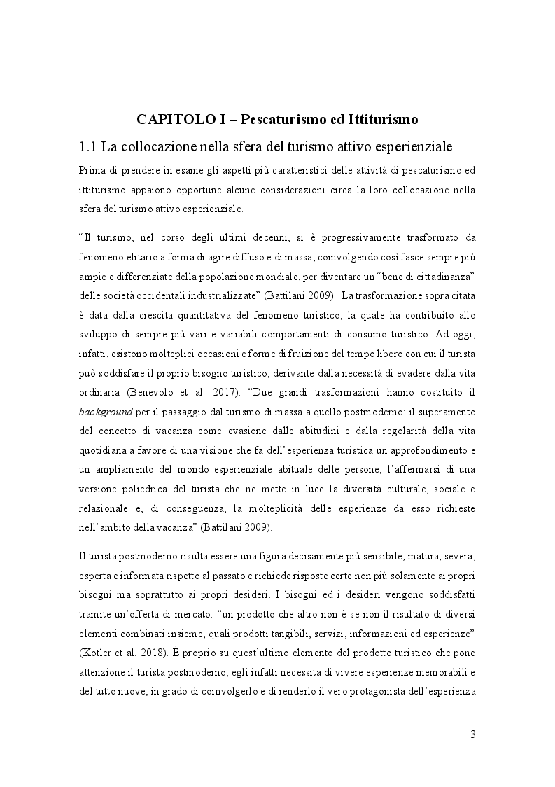 Anteprima della tesi: Pescaturismo e Ittiturismo: criticità e prospettive di crescita di due nuove offerte turistiche, Pagina 3