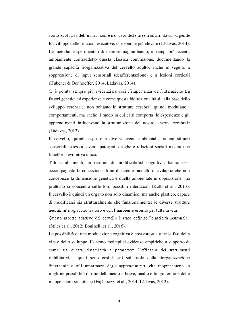 Anteprima della tesi: Plasticità cerebrale e principi di neuromodulazione: uno studio sperimentale sul ruolo della neuromodulazione, tramite training cognitivi, nella regolazione emotiva, Pagina 5
