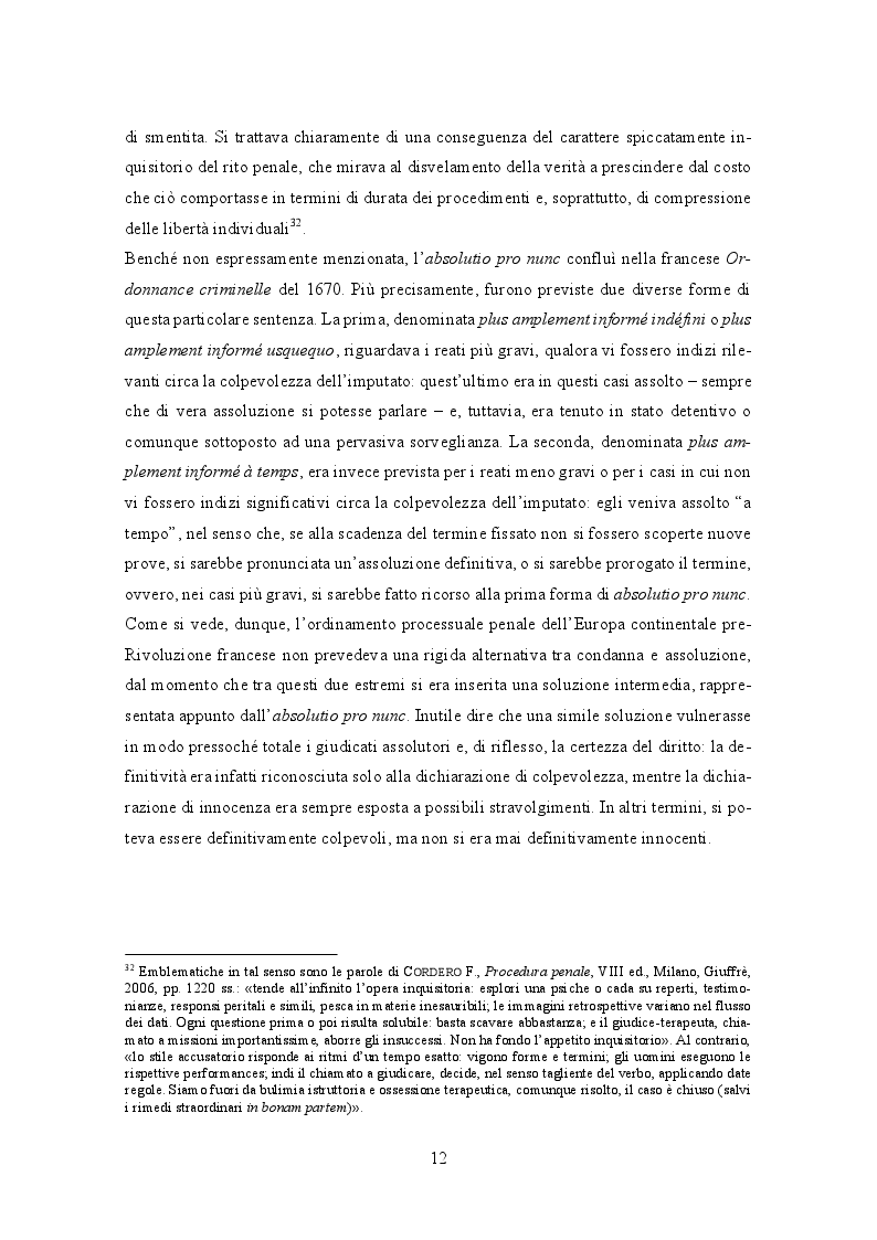 Estratto dalla tesi: Gli effetti extrapenali del giudicato: un compromesso tra autonomia delle giurisdizioni e unitarietà dell'ordinamento