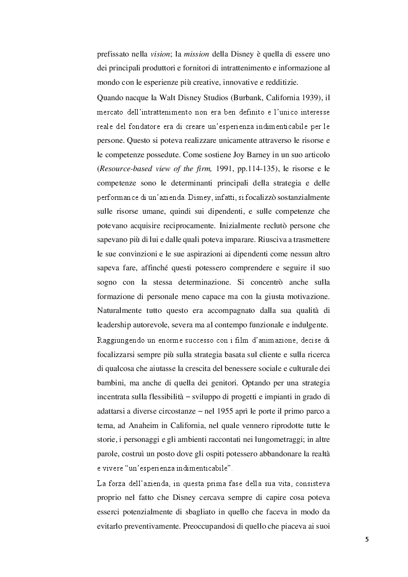 Anteprima della tesi: Walt Disney Company: una crescita senza precedenti, Pagina 4