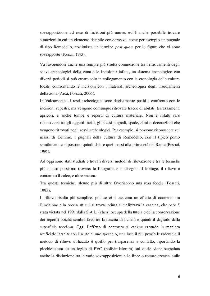 Anteprima della tesi: Le raffigurazioni di divinità nell'arte rupestre del quarto stile della Valcamonica (Età del Ferro), Pagina 6