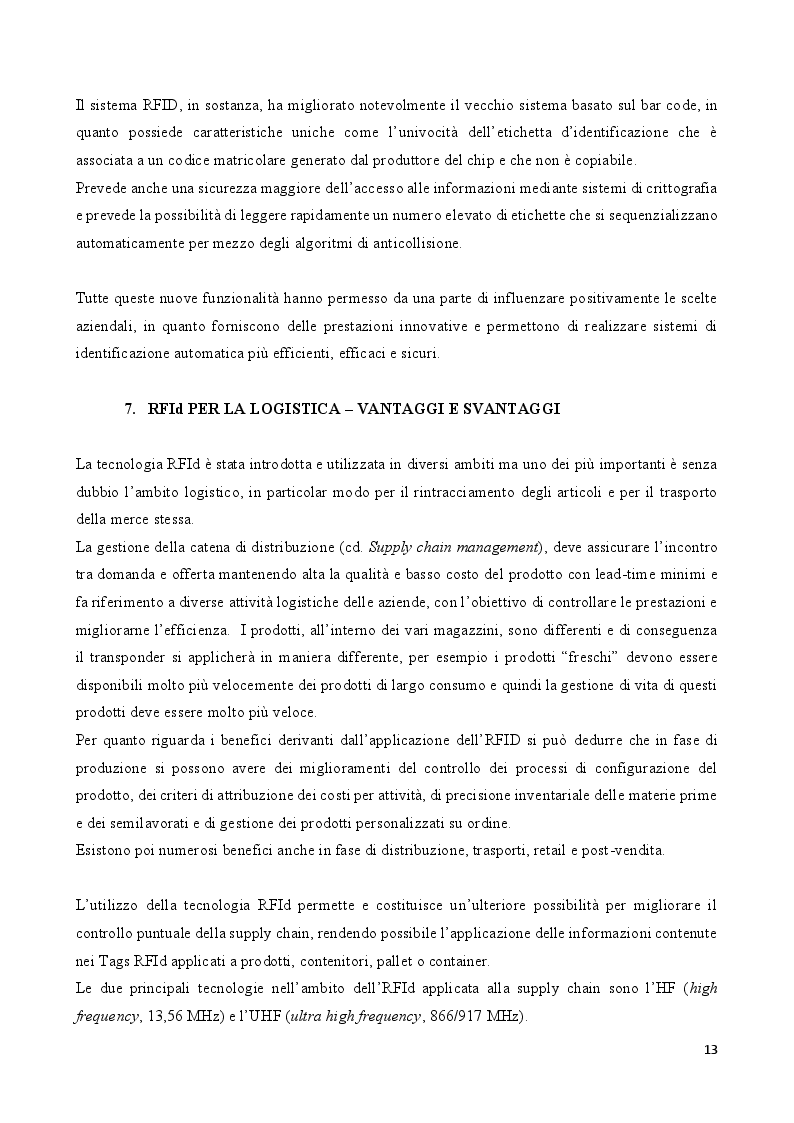 Anteprima della tesi: La tecnologia RFID: il caso Decathlon, Pagina 3