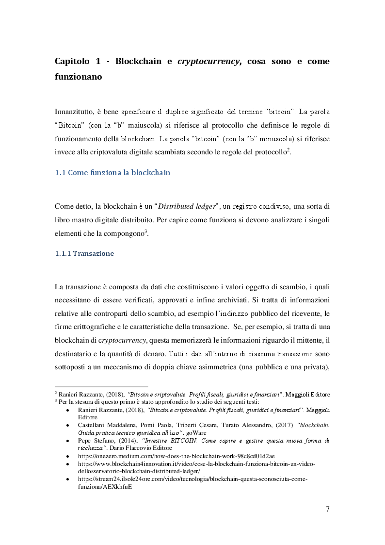 Anteprima della tesi: LA BLOCKCHAIN E I BITCOIN: Analisi dei principali aspetti economici e approfondimento sul corretto trattamento contabile, Pagina 4