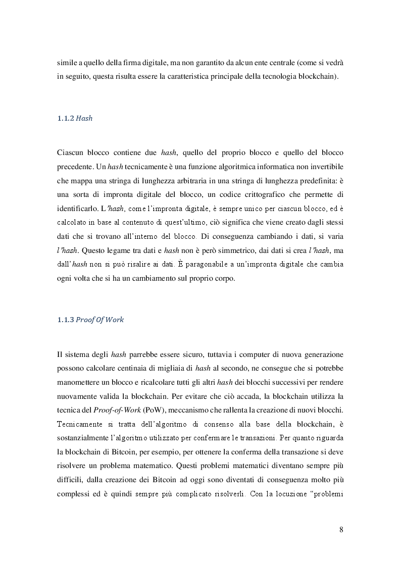 Anteprima della tesi: LA BLOCKCHAIN E I BITCOIN: Analisi dei principali aspetti economici e approfondimento sul corretto trattamento contabile, Pagina 5