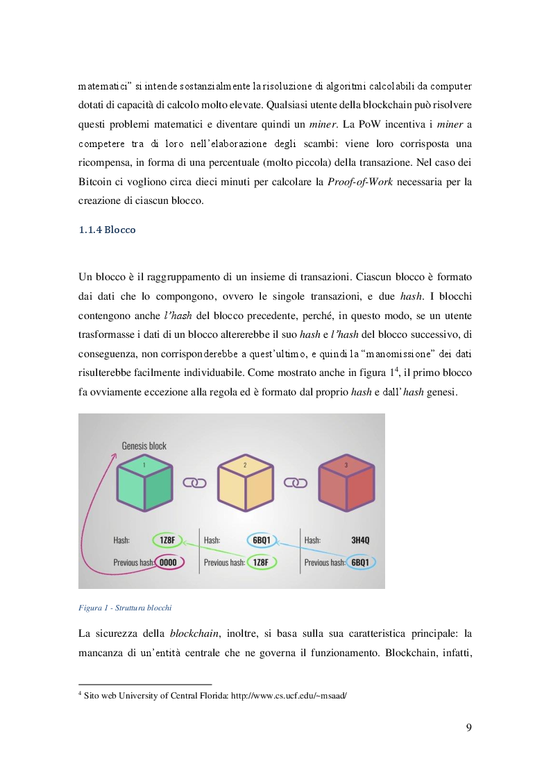 Anteprima della tesi: LA BLOCKCHAIN E I BITCOIN: Analisi dei principali aspetti economici e approfondimento sul corretto trattamento contabile, Pagina 6