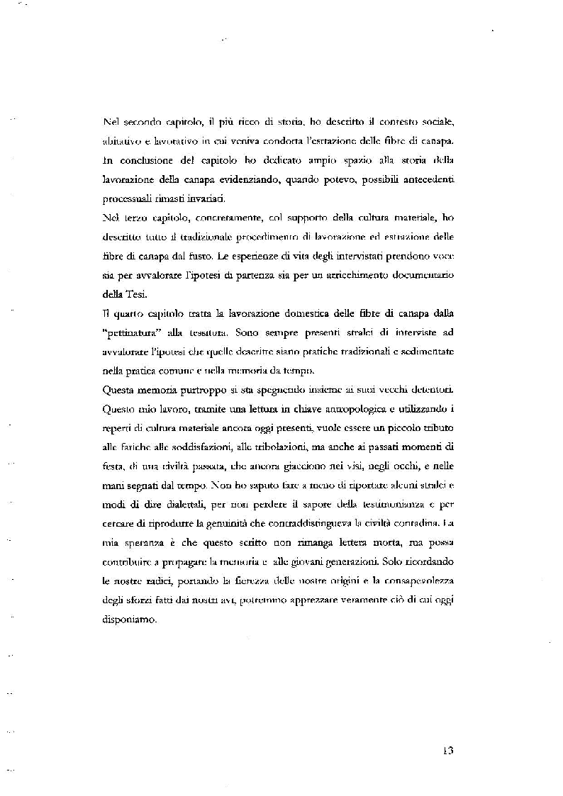 Anteprima della tesi: La ''tradizionale'' lavorazione della canapa tra Modena, Ferrara e Bologna, Pagina 7