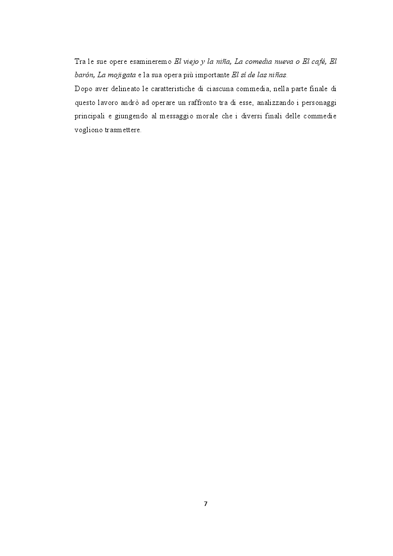 Anteprima della tesi: Il teatro spagnolo del '700: ''LA COMEDIA DE BUENAS COSTUMBRES'', Pagina 5