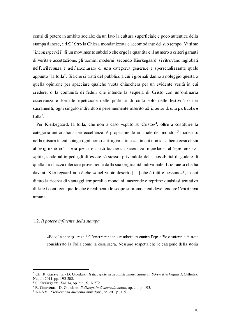 Anteprima della tesi: Trionfo delle masse ed eclissi del singolo. Tra il XIX e XX secolo., Pagina 7