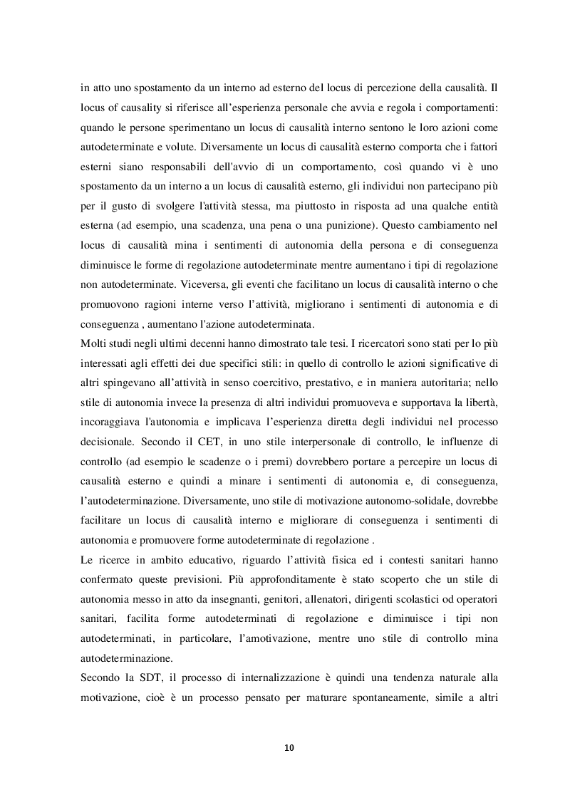 Anteprima della tesi: Attività motoria adattata: correlazioni tra processo di internalizzazione motivazionale ed umore depresso nell'anziano., Pagina 4