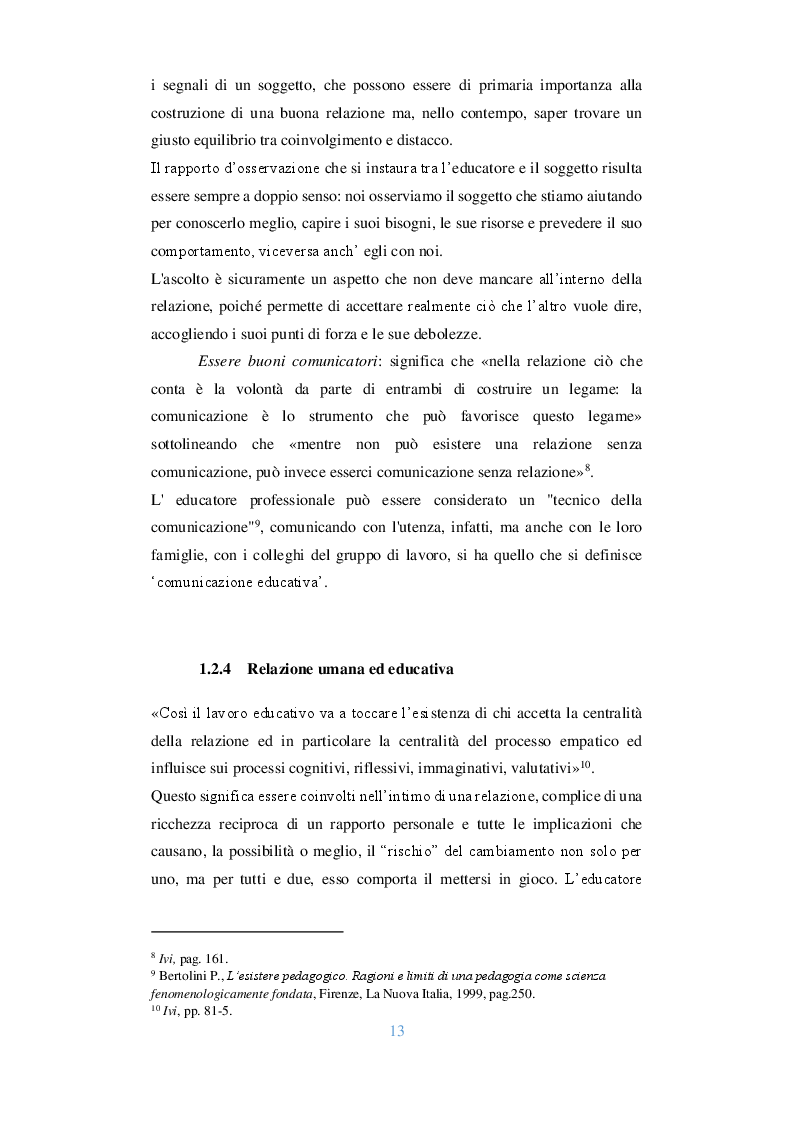 Anteprima della tesi: Il rapporto con il territorio nell'educazione con i ragazzi con bisogni educativi speciali: Il caso studio Campus Crescita Auxilium, Pagina 5