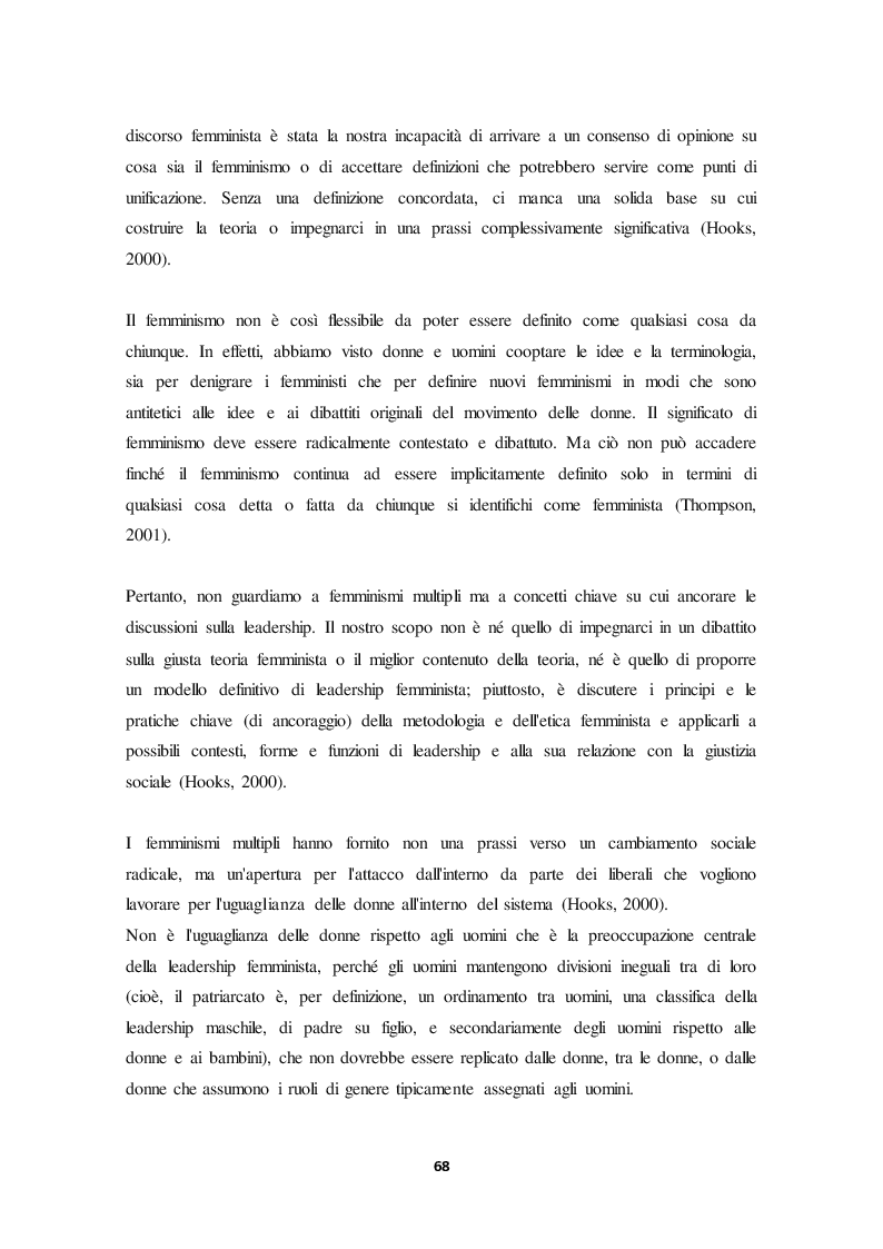 Anteprima della tesi: La leadership femminile nei contesti lavorativi del terzo settore del bellunese, Pagina 9