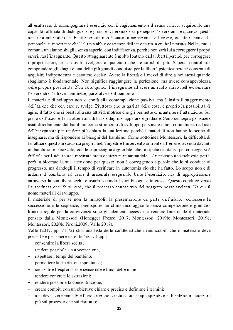 Anteprima della tesi: La riscoperta del bambino per un mondo nuovo. La pedagogia montessoriana nella realtà odierna, Pagina 3
