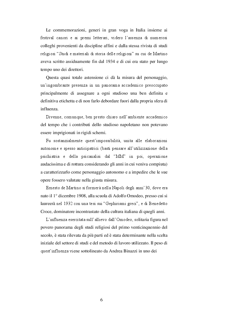 Anteprima della tesi: Ernesto de Martino: dagli scritti giovanili al ''Mondo magico'', Pagina 5