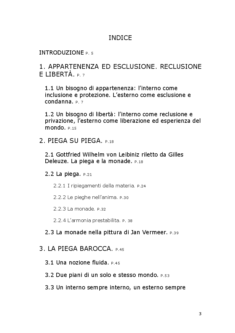 Indice della tesi: Dentro, fuori e tutto il resto. Riflessioni dello spazio interstiziale., Pagina 1