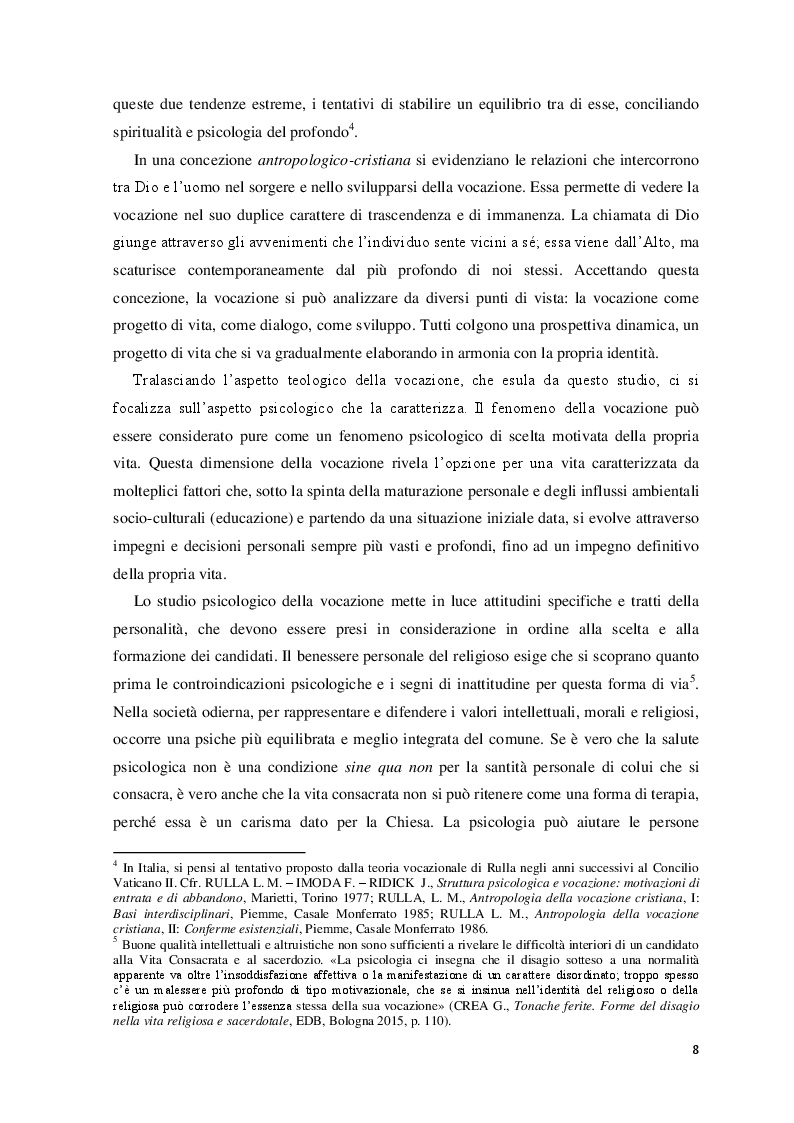 Anteprima della tesi: La sindrome del burnout nella vita religiosa. Cause, prevenzione e cura di un modello stressogeno., Pagina 3
