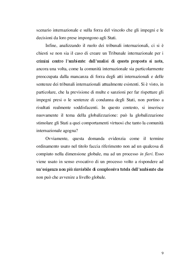 Anteprima della tesi: Il diritto dell'ambiente nell'ordinamento globale, Pagina 6