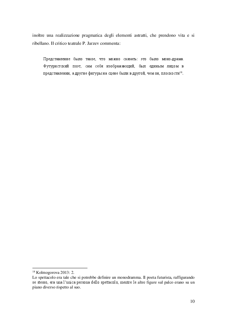 Anteprima della tesi: Vladimir Majakovskij e il cinema d'avanguardia, Pagina 5