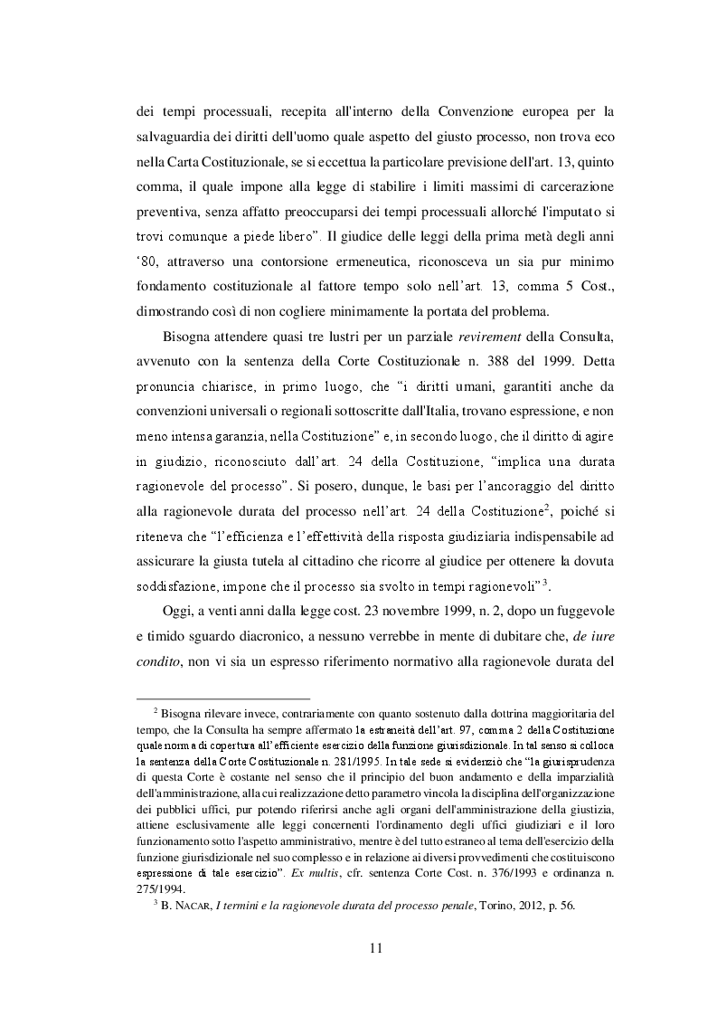 Anteprima della tesi: Le indagini preliminari: tra ragionevole durata e completezza investigativa, Pagina 3