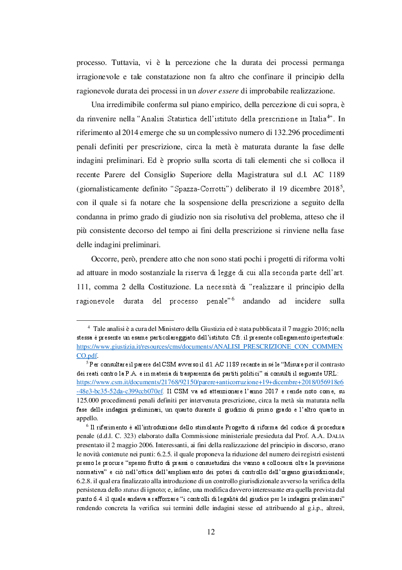 Anteprima della tesi: Le indagini preliminari: tra ragionevole durata e completezza investigativa, Pagina 4