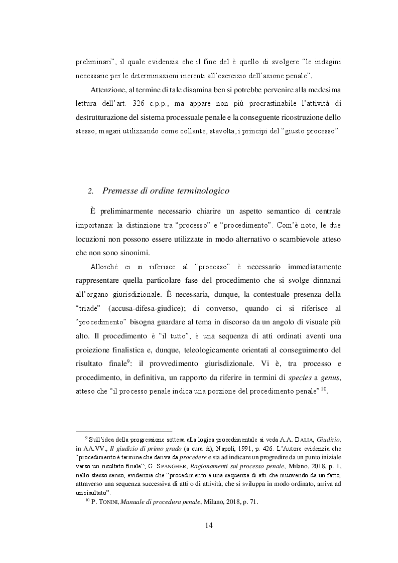 Anteprima della tesi: Le indagini preliminari: tra ragionevole durata e completezza investigativa, Pagina 6
