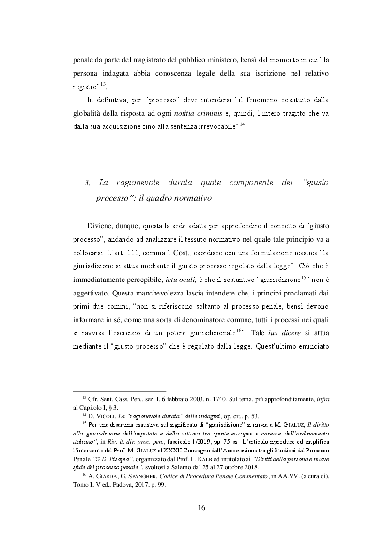 Anteprima della tesi: Le indagini preliminari: tra ragionevole durata e completezza investigativa, Pagina 8