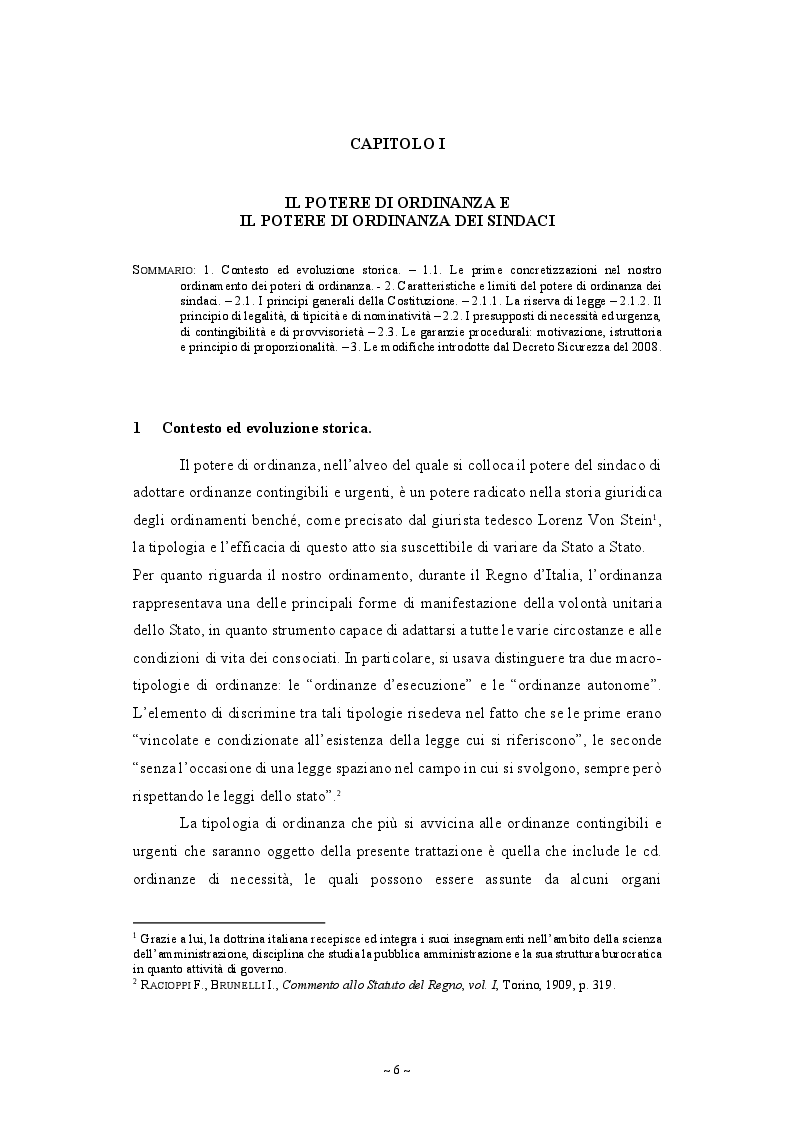 Anteprima della tesi: Il potere di ordinanza dei Sindaci nella gestione dell'emergenza epidemiologica, Pagina 4
