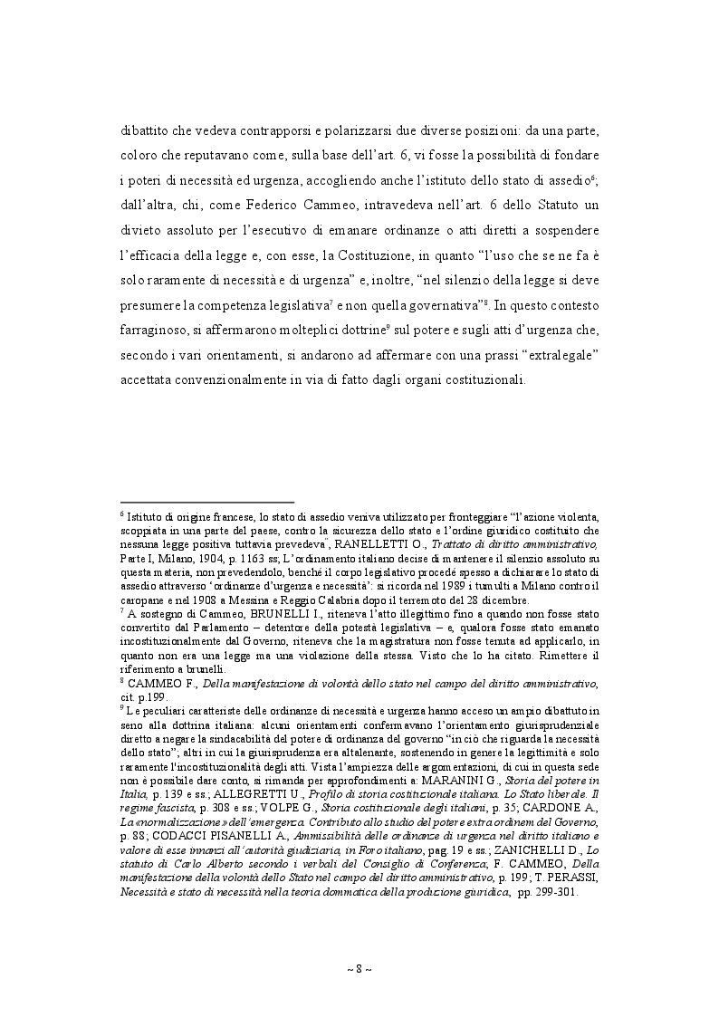 Anteprima della tesi: Il potere di ordinanza dei Sindaci nella gestione dell'emergenza epidemiologica, Pagina 6