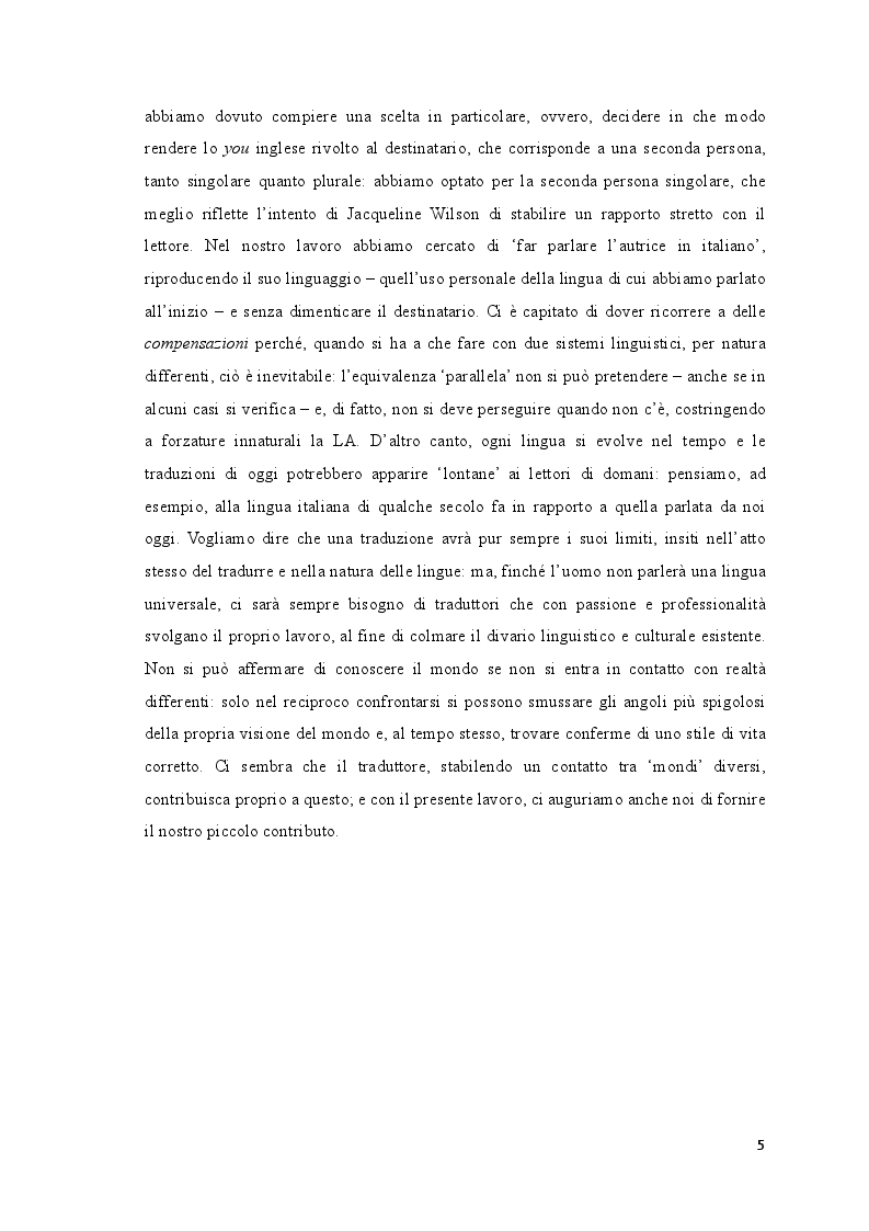 Anteprima della tesi: Tradurre letteratura per l'infanzia: The Worry Website di Jacqueline Wilson, Pagina 4
