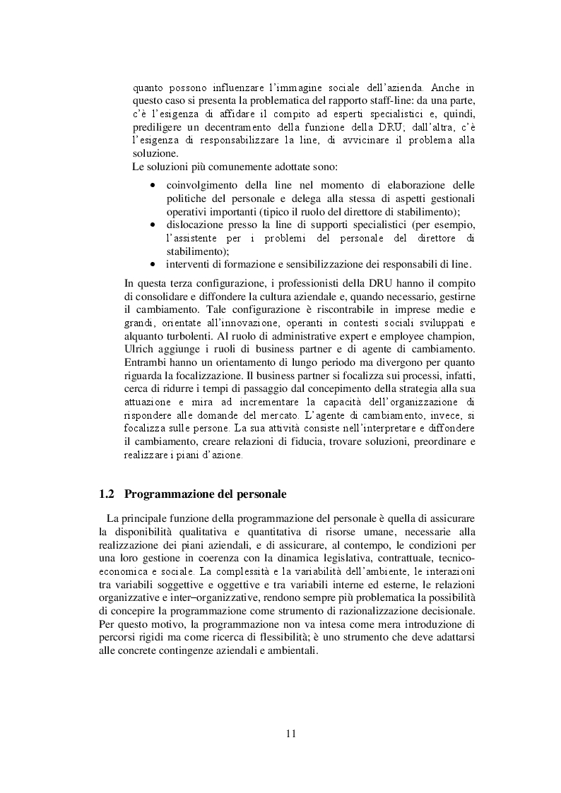 Estratto dalla tesi: Gestione, motivazione e valutazione delle risorse umane: il caso Eco-sinergie s.r.l.