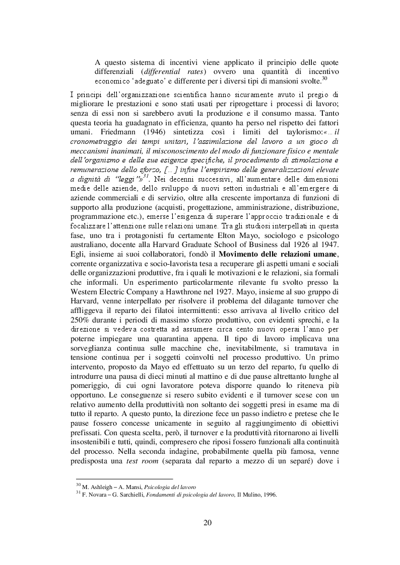 Anteprima della tesi: Gestione, motivazione e valutazione delle risorse umane: il caso Eco-sinergie s.r.l., Pagina 3